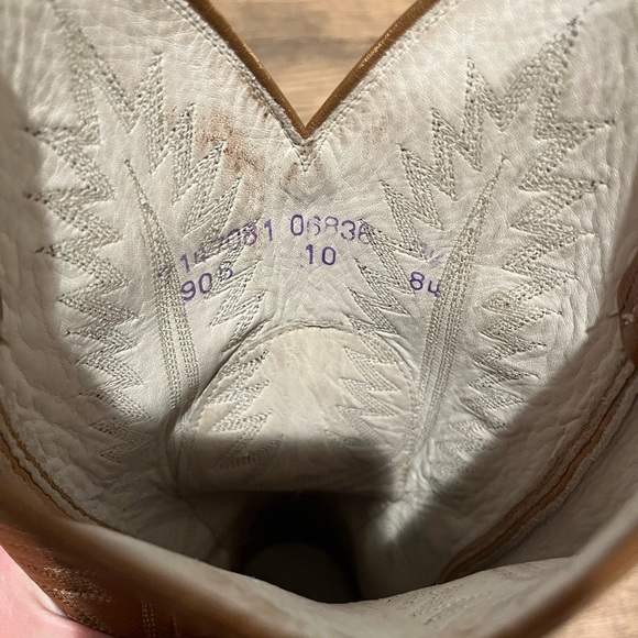 Vintage Dan Post Leather Cowboy Boots Women’s size 8.5 - Picture 9 of 9